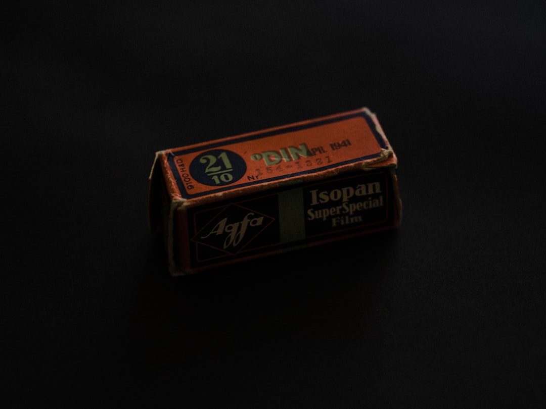 brown and red labeled box